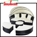 Luxo 5pcs Rattan New Style Rodada Sun Outdoor Bed